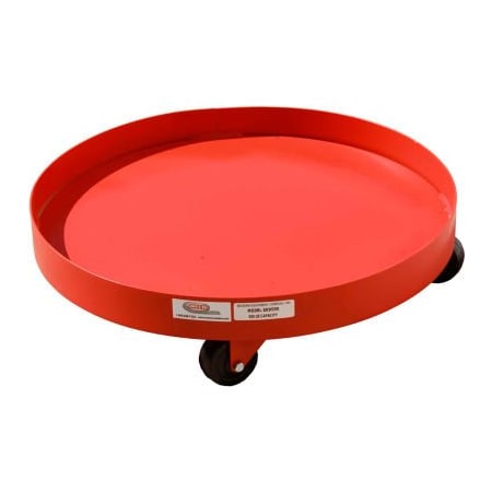 Modern Equipment Meco 85 Gallon Solid Deck Drum Dolly Polyolefin Casters - SDD85P